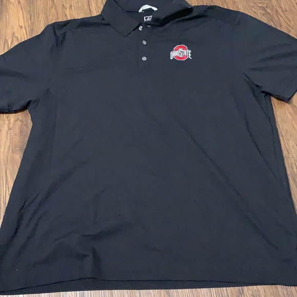black ohio state polo